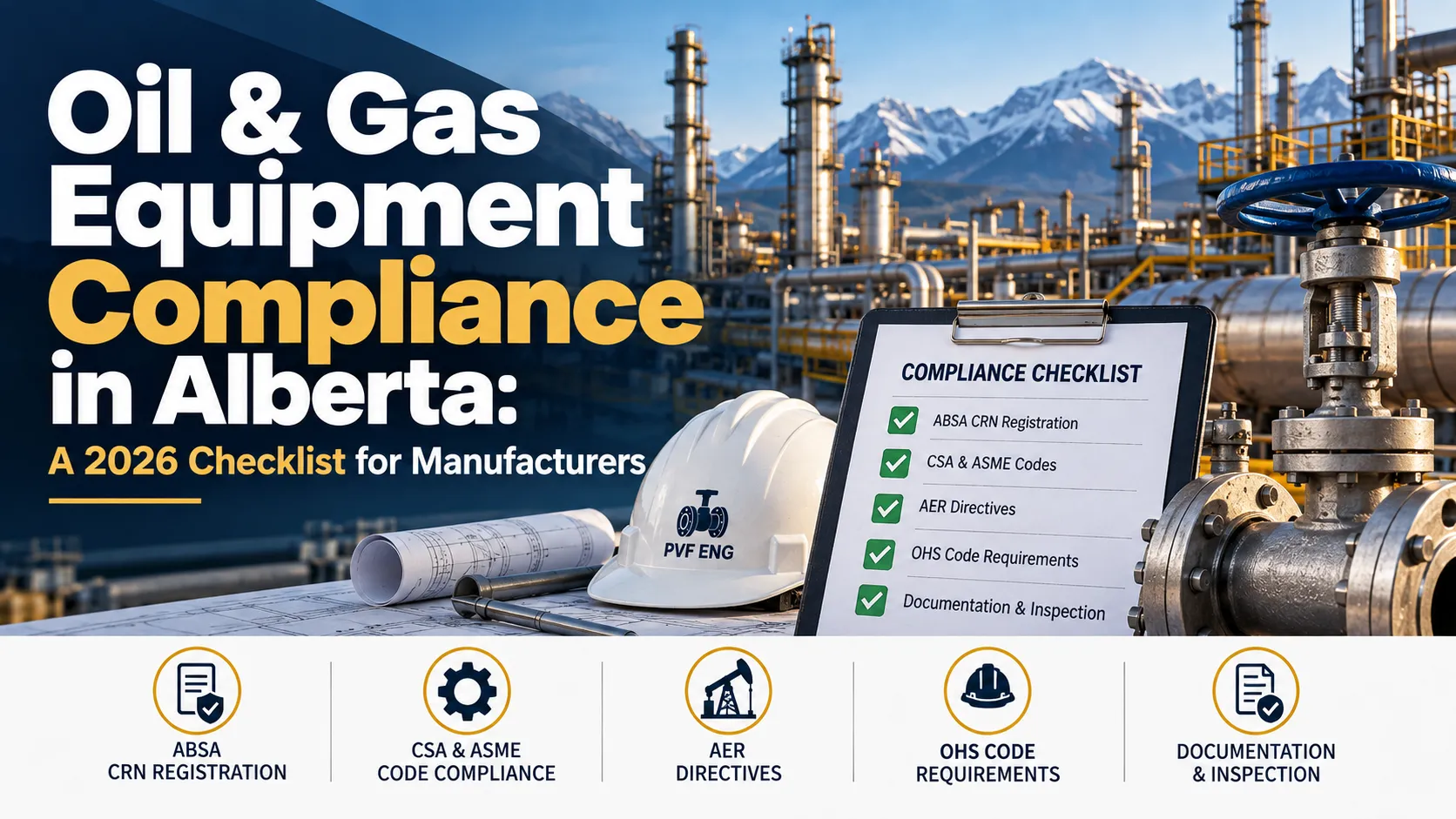 Oil &amp; Gas Equipment Compliance in Alberta: A 2026 Checklist for Manufacturers